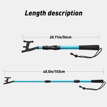 Load image into Gallery viewer, SANLIKE 103CM Boat Hook Shrink Length 54CM With Plastic Hook  Telescoping Aluminium Alloy Boat Fork Pole Outdoors Fishing Tool