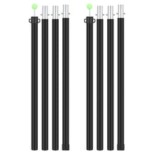 Load image into Gallery viewer, SANLIKE 2 sets of 240cm aluminium stable tent poles tarpaulin poles camping tent poles glass bead connection with storage bag