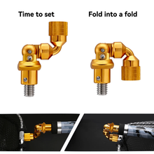 Load image into Gallery viewer, SANLIKE Folding Joint 1/2inch Landing Net Fishing Rod Dip Net Adapter Joints Connector Aluminum Alloy Fishing Tool