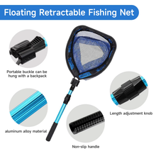 Load image into Gallery viewer, SANLIKE 104cm Fishing Net Telescopic Pole Collapsible Handle Landing Net Catch Fish Mesh Ultralight Portable Tool Accessories