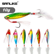 Load image into Gallery viewer, SANLIKE 6pcs Teppan Bait Jigger Lead Metal Jig Slow Jigger Trolling VIB Metal Sequin False Bait Hard Lure