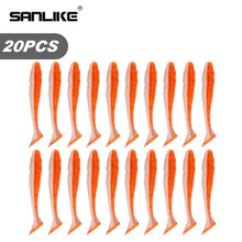 Load image into Gallery viewer, SANLIKE Fishing Soft Lure Baits 20pcs/Box Silicone Spiral Thread Fake Lure PVC Worms Swimbait Fishing Accessories Tackle