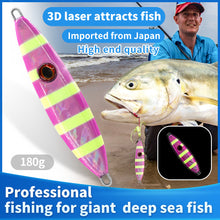 Load image into Gallery viewer, SANLIKE 140g 160g 180g Slow Metal Jig Trout Tuna Bass Shore Casting Jigging Spoon Sea Fishing Jigging Fishing Tackle