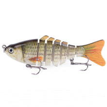 Load image into Gallery viewer, SANLIKE 10cm/15g Road Runner Multi-Section Lure 7-Section Bionic Lure Submerged Depth Lure Weighted Noise Balls Fishing Gear