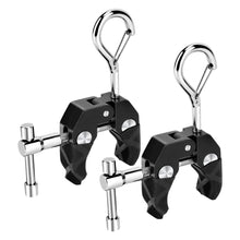 Load image into Gallery viewer, SANLIKE 2pcs Car Roof Tent Tarp Clamp with Climbing Clip Hook Heavy Duty Super Crab Clip for SUVs Camping Tarps Awnings Hanging