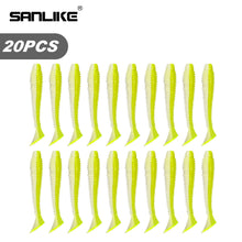 Load image into Gallery viewer, SANLIKE Fishing Soft Lure Baits 20pcs/Box Silicone Spiral Thread Fake Lure PVC Worms Swimbait Fishing Accessories Tackle