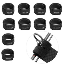 Load image into Gallery viewer, SANLIKE 10pcs Fishing Rod Tie Holders Straps Belts Suspenders Fastener Elastic Bandage Fishing Accessories Tackle Tools