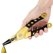 Load image into Gallery viewer, SANLIKE Straight Fishing Pliers Rustproof Aluminium Carbide Cutters Hook Remover Braided Fishing Line Cutting Tackle