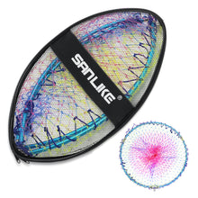 Load image into Gallery viewer, SANLIKE Fishing Net 1/2 inch thread About 12mm Aluminum frame Alloy Foldable Extending Frame Landing Dip Net Fishing Tackle