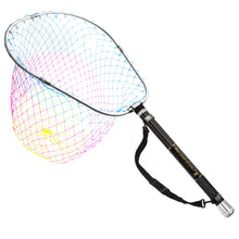 Load image into Gallery viewer, SANLIKE Telescoping Fishing Landing Net 240cm Portable Folding Hand Mesh Carbon Pole for Carp Fishing Tackle Catching Releasing