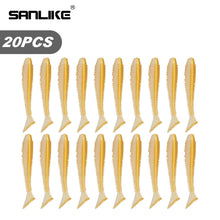 Load image into Gallery viewer, SANLIKE Fishing Soft Lure Baits 20pcs/Box Silicone Spiral Thread Fake Lure PVC Worms Swimbait Fishing Accessories Tackle
