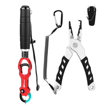 Load image into Gallery viewer, SANLIKE Fishing Clamp with Scale Weighing and Fishing Gripping Pliers Split Ring Pliers Multi-Functional Fishing Tackle Set