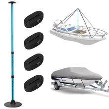 Load image into Gallery viewer, SANLIKE 2 sets of 240cm aluminium stable tent poles tarpaulin poles camping tent poles glass bead connection with storage bag