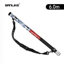 Load image into Gallery viewer, SANLIKE 5/6m Fishing Landing Net Telescopic Carbon Fibre Rod with Shoulder Strap Portable Fishing Tools Accessories