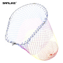Load image into Gallery viewer, SANLIKE Fishing Net Head Aluminum Alloy Foldable Extending Frame Nylon Dip Net 12mm Screw Fishing Equipment Accessories