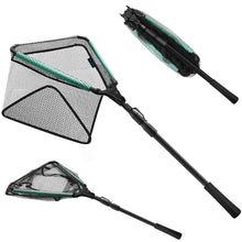 Load image into Gallery viewer, SANLIKE 2.5M Floating Fishing Net Fish Foldable Landing Net with Retractable Pole Handle Durable Rubber Coated Fishing Accessory
