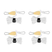Load image into Gallery viewer, SANLIKE 4pcs 4mm Outdoor Pulley Adjustable Tent Stand Metal Lifting Pulley Highly Reflective Wind Cord Compact and Portable