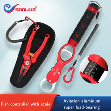 Load image into Gallery viewer, SANLIKE Fish Grip Pliers Set Aluminum Alloy Hand Grip Portable Fishing Lip Gripper Fishing Tool Accessories