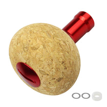 Load image into Gallery viewer, Fishing reel spinning reel crank 37MM ball grip pill rubber cork DIY change crank knob cork knob reel fishing handle accessories