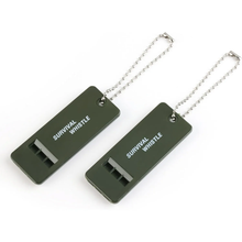 Load image into Gallery viewer, SANLIKE Emergency Whistle 120db Multi-Audio Loud Safety Accessory with Key Chain for Outdoor Boating Fishing Rescue Signal