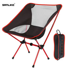 Load image into Gallery viewer, SANLIKE Outdoor Ultralight Folding Travel Chair Aircraft Aluminium Tube Camping Chair Picnic Chair Portable Fishing Chair