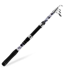 Load image into Gallery viewer, SANLIKE 180cm Fishing Rod Telescopic Carbon Baitcasting Fishing Pole for Saltwater and Freshwater Fishing Lure Rod Tool