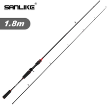 Load image into Gallery viewer, SANLIKE Casting Spinning Fishing Rods 1.8/2.1/2.4m Ultralight Carbon Fibre Fishing Rods Saltwater Freshwater Tools Accessories