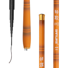 Load image into Gallery viewer, SANLIKE 2.4m-5.1m Short Section Telescopic Fishing Rods Carbon Ultra Light Streaming Freshwater Ultra Light Stiff Streaming Rods