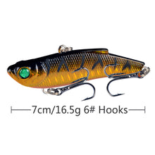Load image into Gallery viewer, Set of 7 Lure Bait with 7 colours Lure Bait 7cm/17g Full water reinforced hooks for sea fishing Lure Bait Outdoor Fishing Tackle