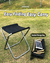 Load image into Gallery viewer, SANLIKE Aluminium Mini Folding Chair Ultra-Light Weight Anti-Rust Outdoor Camping Travel Fishing Chair Foldable Seat Stool