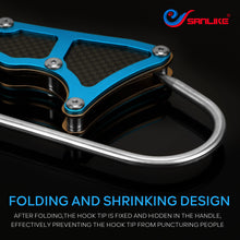 Load image into Gallery viewer, SANLIKE Blue Portable Collapsible Fishing Hook Stainless Steel Fishing Spear Hook Clip Lip Gripper Fishing Accessories