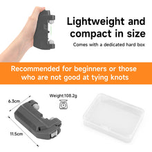 Load image into Gallery viewer, SANLIKE Black Electric Knotter Auxiliary Knotter Fishing Line Winder Fishing Line Automatic Knotting Tackle Equipment
