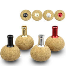 Load image into Gallery viewer, Fishing reel spinning reel crank 37MM ball grip pill rubber cork DIY change crank knob cork knob reel fishing handle accessories