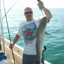 Load image into Gallery viewer, SANLIKE Blue Portable Collapsible Fishing Hook Stainless Steel Fishing Spear Hook Clip Lip Gripper Fishing Accessories