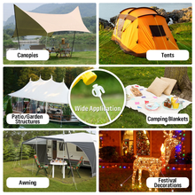 Load image into Gallery viewer, SANLIKE 10pcs/Set 20cm Stake Pegs Tent Pegs High Strength Ground Pegs T with Illuminated Iron Galvanised Outdoor Camping Tools