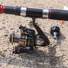 Load image into Gallery viewer, SANLIKE Aluminum spinning fishing reel 5.2:1 gear ratio 7+1BB lightweight 40.5lbs maximum resistance for saltwater fishing tools