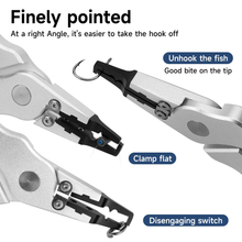 Load image into Gallery viewer, SANLIKE Fishing Clamp with Scale Weighing and Fishing Gripping Pliers Split Ring Pliers Multi-Functional Fishing Tackle Set