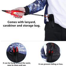 Load image into Gallery viewer, SANLIKE Fish Grip Pliers Set Aluminum Alloy Hand Grip Portable Fishing Lip Gripper Fishing Tool Accessories