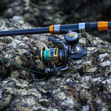 Load image into Gallery viewer, SANLIKE Aluminum spinning fishing reel 5.2:1 gear ratio 7+1BB lightweight 40.5lbs maximum resistance for saltwater fishing tools