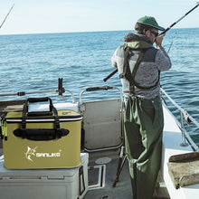 Load image into Gallery viewer, 40cm, 50cm dark green fish box, EVA waterproof fish bucket, water container for outdoor activities, live fish bucket for fishing