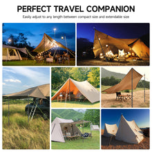 Load image into Gallery viewer, SANLIKE Telescoping Tent Tarp Pole Set Adjustable Camping Poles Aviation Aluminum Camping Rods for Awning Outdoor Sports Tool