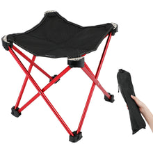 Load image into Gallery viewer, SANLIKE Outdoor ultra-light aluminium alloy folding stool fishing stool multifunctional quadrangular stool small horse tie
