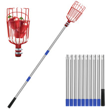 Load image into Gallery viewer, SANLIKE Basket Fruit Picker Head Stainless Steel Pole Multifunctional Convenient Fruit Picking Tool Catcher Apple Peach Picking
