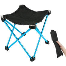 Load image into Gallery viewer, SANLIKE Outdoor ultra-light aluminium alloy folding stool fishing stool multifunctional quadrangular stool small horse tie