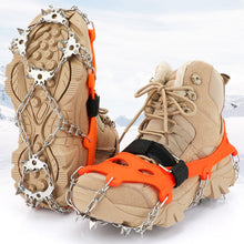 Load image into Gallery viewer, SANLIKE 1 Pair L/XL 24 Tooth Ice Claws Grippers Mountaineering Boots Ice Climbing Spikes Climbing Chains Ice Claws Shoe Covers