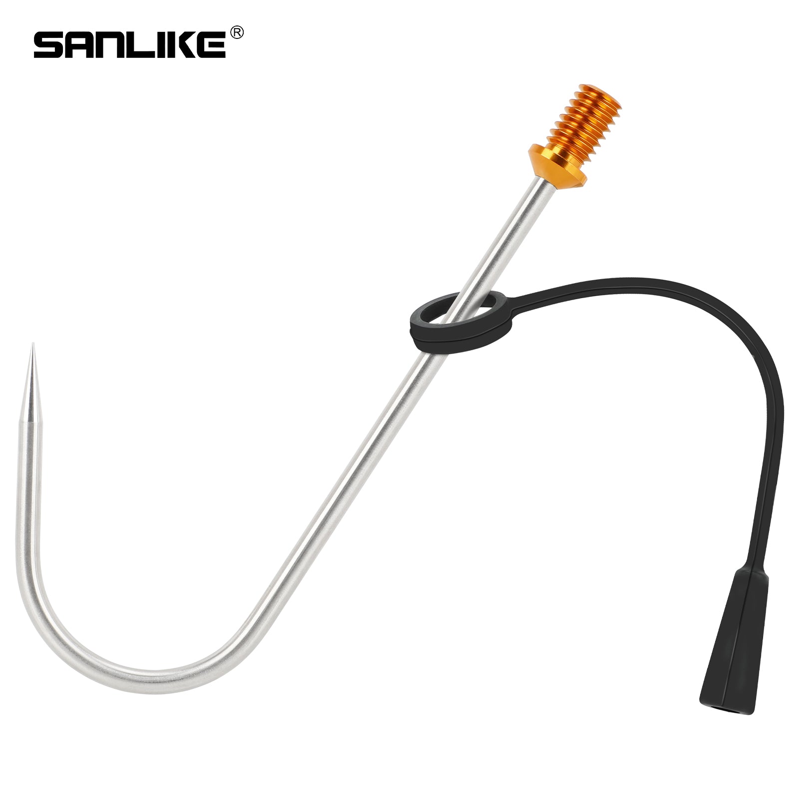 Fishing Hooks Accessories Fishing SANLIKE Fishing Hook Stainless Steel Gaff  Tip With 1/2 UNC Fishing