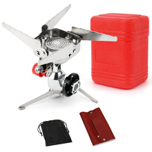 Load image into Gallery viewer, SANLIKE Camping Gas Stove Outdoor Windproof Tourist Burner Portable Folding Ultralight Cooker Equipment Hiking Picnic
