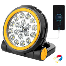 Load image into Gallery viewer, SANLIKE 1000lm LED Work Lights 5200mAh Rechargeable Magnetic Work Light 7 Light Modes Waterproof Flashlight with 360° Rotation