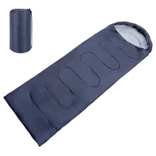 Load image into Gallery viewer, SANLIKE Ultralight Portable Navy Warm Envelope Sleeping Bag with Compression Sack for Outdoor Camping and Hiking