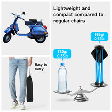 Load image into Gallery viewer, SANLIKE Outdoor ultra-light aluminium alloy folding stool fishing stool multifunctional quadrangular stool small horse tie